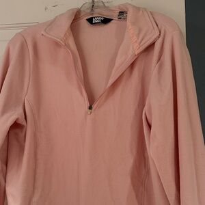 Lands' End Soft Pink Fleece Pullover